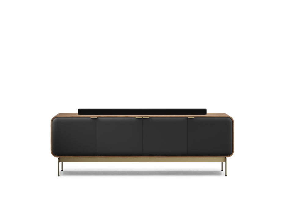 BDI Plume 8079 | Meuble multimédia 4 portes audio-vidéo/téléviseur jusqu'à 85 pouces