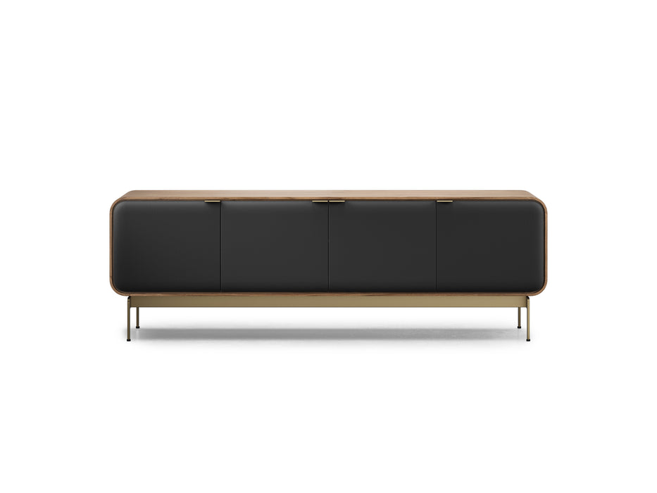 BDI Plume 8079 | Meuble multimédia 4 portes audio-vidéo/téléviseur jusqu'à 85 pouces