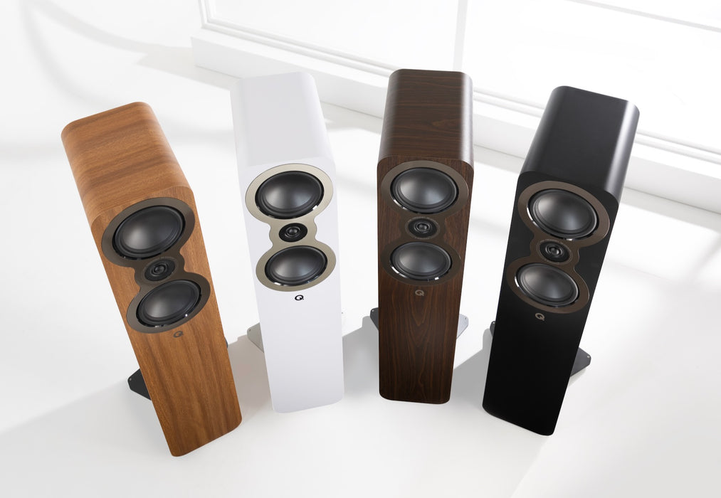 Q Acoustics 3050c | Enceintes colonne avec 2 HP de basses de 5.5''