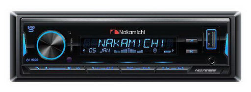 NAKAMICHI NQ721BE - Récepteur multimédia 4x25Watts RMS numérique amovible 1-DIN, écran LCD VA 12 bits à 2 lignes, égaliseur 10 bandes intégré et entrée AUX avant