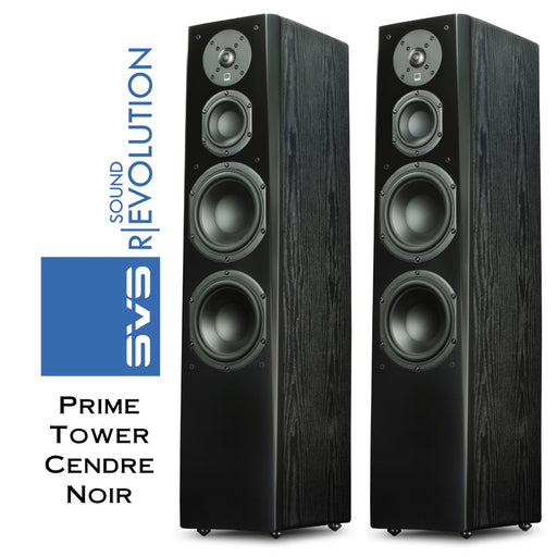 Enceintes colonne SVS Prime Tower – performance Hi-Fi puissante pour système stéréo ou home cinéma haute fidélité
