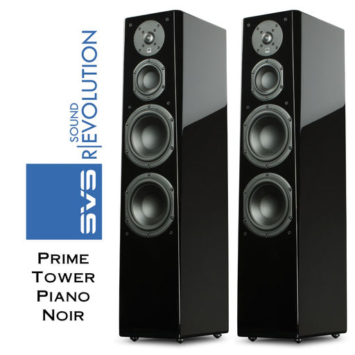 Enceintes colonne SVS Prime Tower – performance Hi-Fi puissante pour système stéréo ou home cinéma haute fidélité