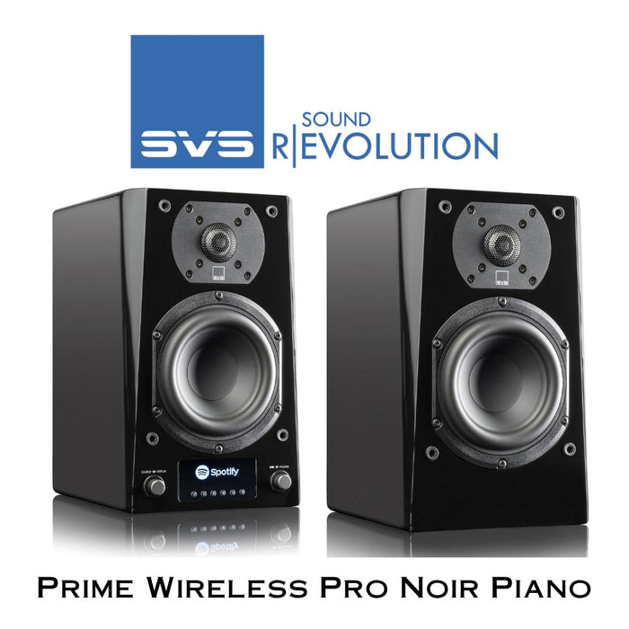 Enceintes d’étagère amplifiées SVS Prime Wireless Pro – 200 Watts avec Bluetooth, Wi-Fi et audio haute fidélité