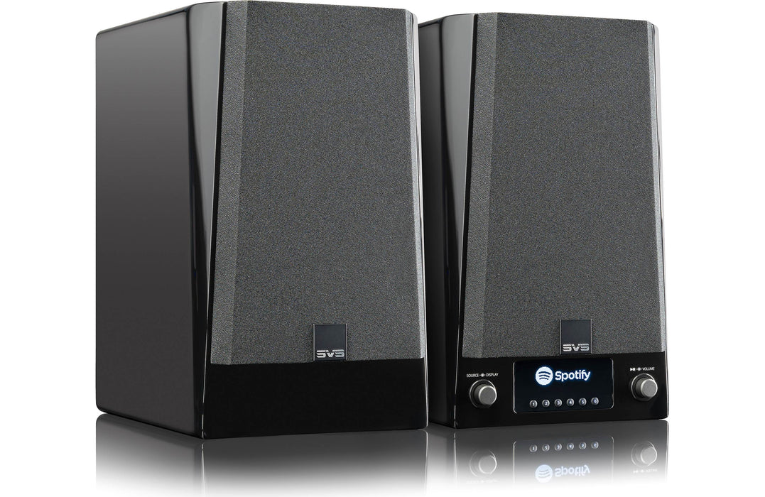 Enceintes d’étagère amplifiées SVS Prime Wireless Pro – 200 Watts avec Bluetooth, Wi-Fi et audio haute fidélité