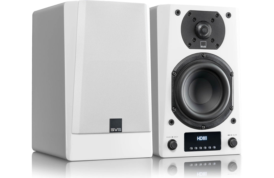 Enceintes d’étagère amplifiées SVS Prime Wireless Pro – 200 Watts avec Bluetooth, Wi-Fi et audio haute fidélité