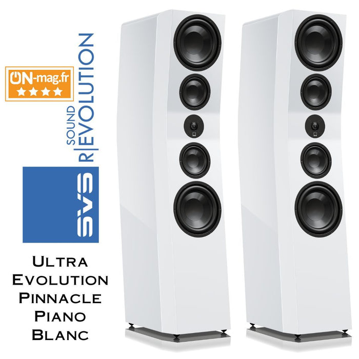 Enceintes colonne SVS Ultra Evolution Pinnacle – restitution sonore Hi-Fi ultra-précise pour système audio haut de gamme