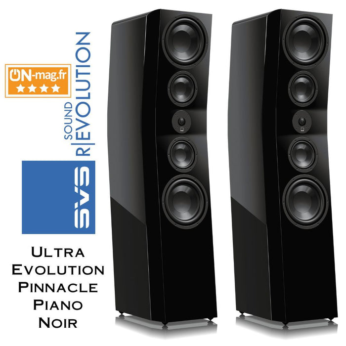 Enceintes colonne SVS Ultra Evolution Pinnacle – restitution sonore Hi-Fi ultra-précise pour système audio haut de gamme