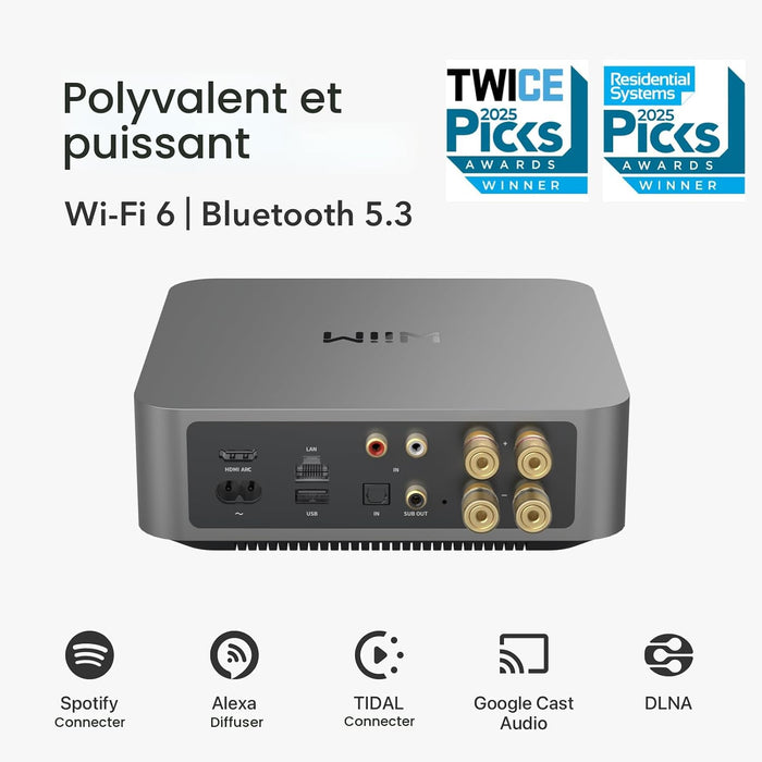 Wiim Amp Pro | Amplificateur de streaming multiroom 60Watts/Canal