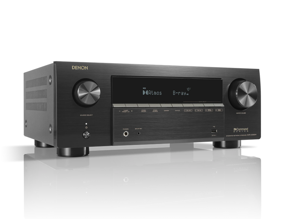 Denon AVR-X2900H | Récepteur cinéma maison 7.2 Dolby Atmos 95Watts/canal 8K/HEOS