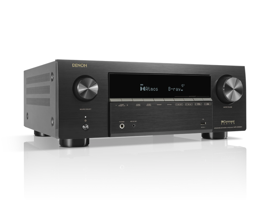 Denon AVR-X3900H | Récepteur cinéma maison 9.4 Dolby Atmos 105Watts/canal 8K/HEOS