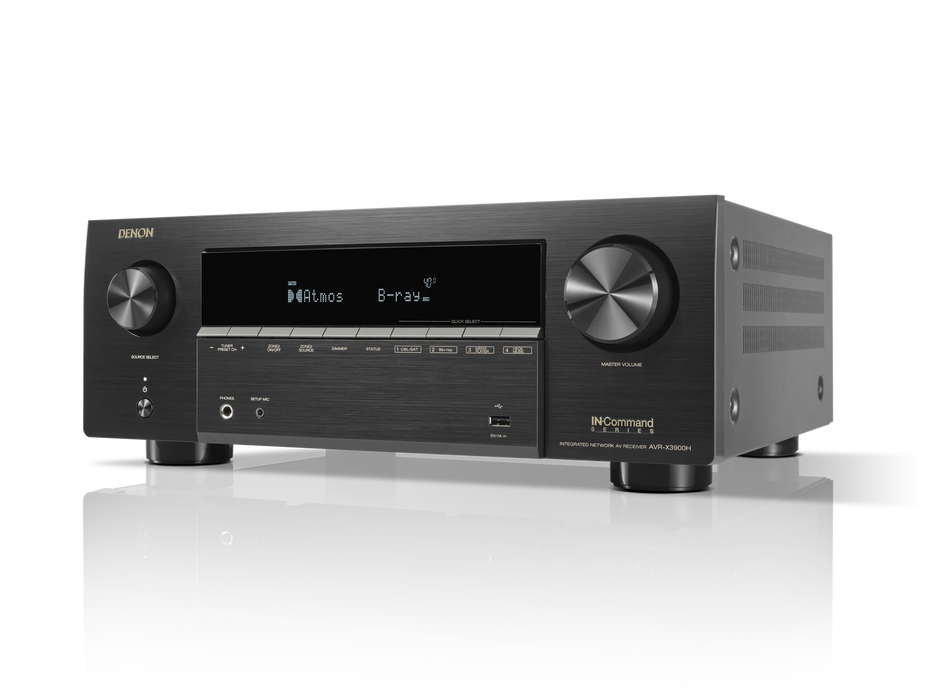 Denon AVR-X3900H | Récepteur cinéma maison 9.4 Dolby Atmos 105Watts/canal 8K/HEOS