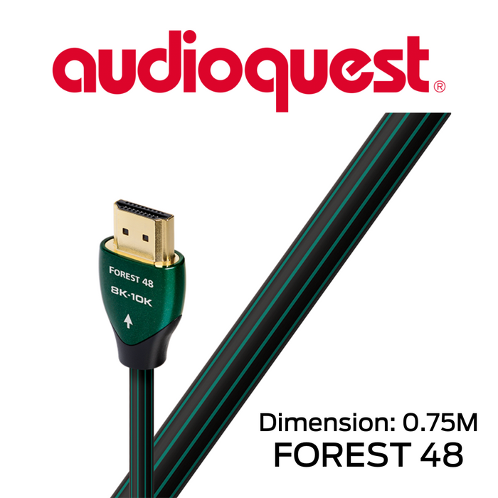 AudioQuest Forest 48 - Câble HDMI 48Gbps 8K-10K 0.5% argent