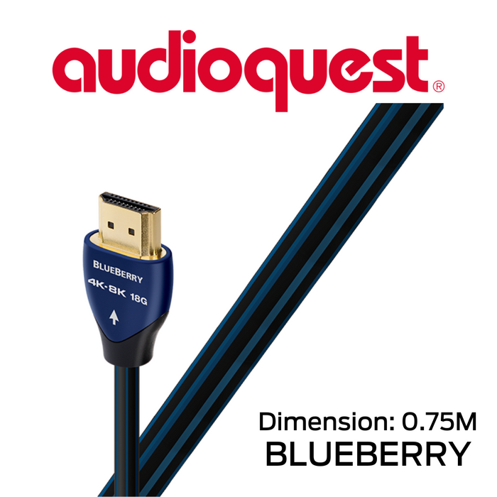 AudioQuest Blueberry 18 - Câble HDMI 4K/8K