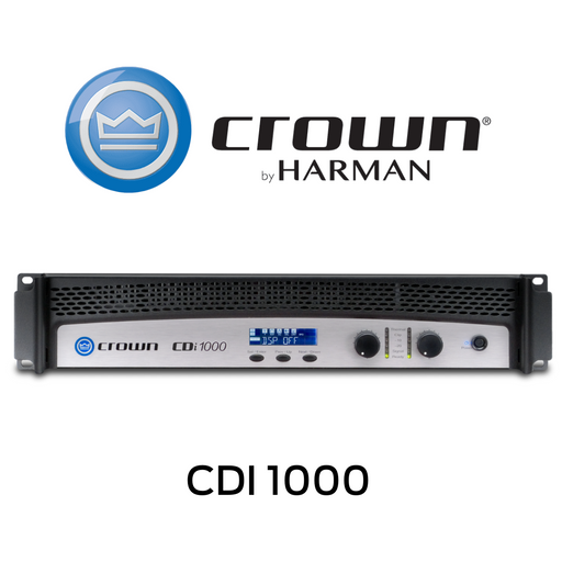 Crown CDI 1000 - Amplificateur de puissance commercial 2 canaux 500W 4 Ohms, 8 Ohms : 2 x 275 W