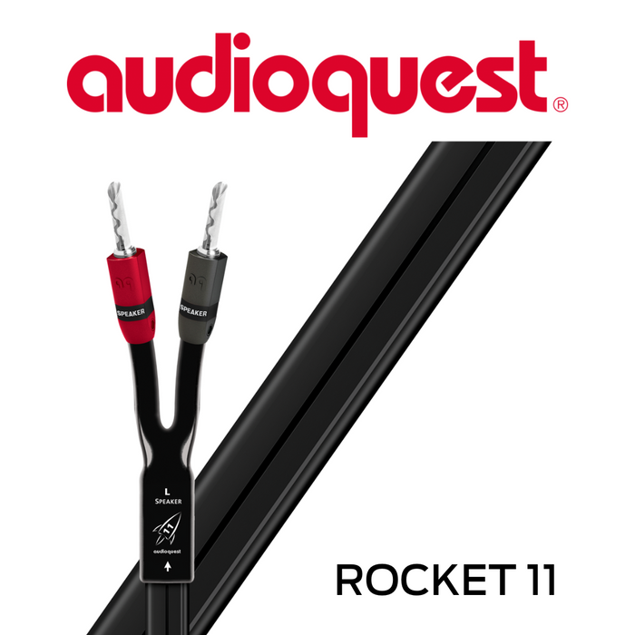 AudioQuest Rocket 11 - Câble de haut-parleurs calibre 14 AWG (la paire)