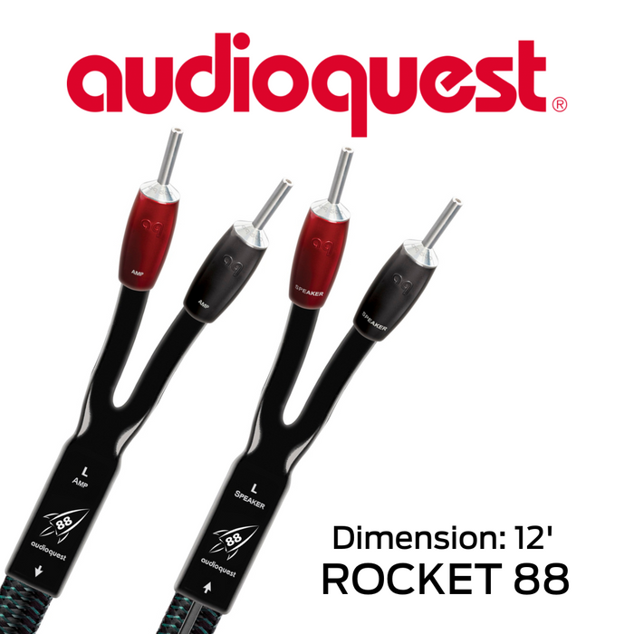 AudioQuest Rocket 88 - Câble de haut-parleurs 13 AWG 72v DBS (paire)