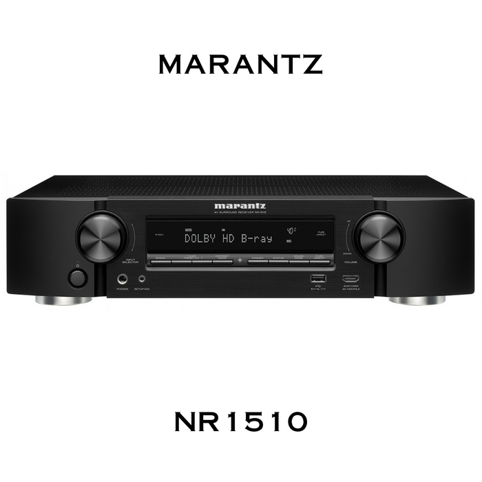Marantz NR1510 - Récepteur Cinéma-Maison 4KUHD 50Watts/5.2 Canal mince