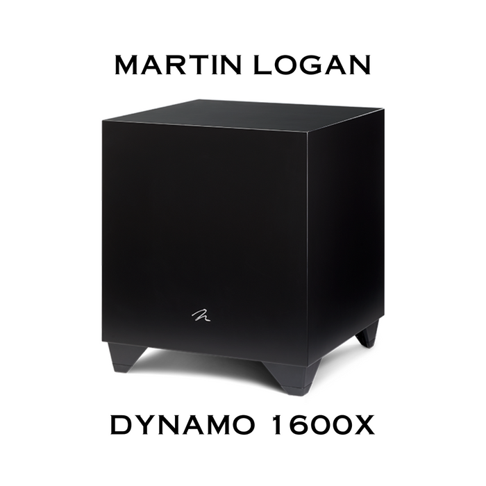 Martin Logan Dynamo 1600X - Caisson de basses avec woofer audiophile de 15 pouces et amplificateur de 900 Watts RMS, le Dynamo 1600X secoue les grandes pièces garantissant une expérience musicale et de cinéma à domicile fascinante.