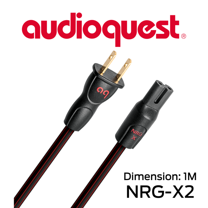 AudioQuest NRG-X2 - Câble d'alimentation tripolaire calibre 17AWG