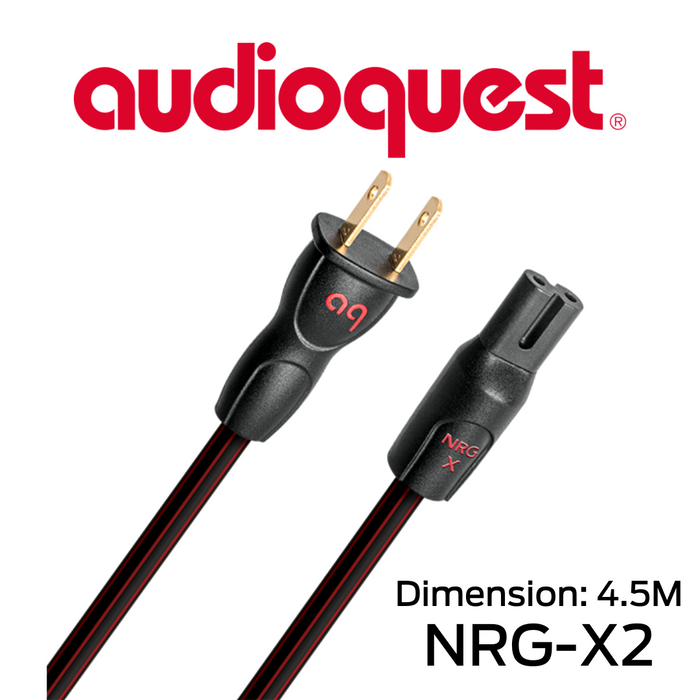 AudioQuest NRG-X2 - Câble d'alimentation tripolaire calibre 17AWG