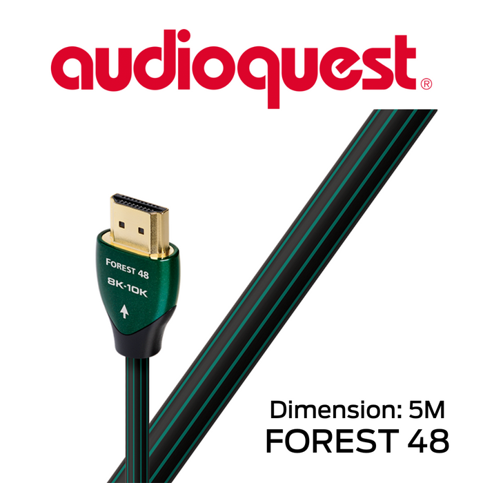 AudioQuest Forest 48 - Câble HDMI 48Gbps 8K-10K 0.5% argent