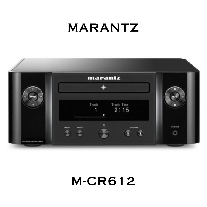 Marantz MCR612 Melody X - Récepteur stéréo 60Watts/Canal, Réseau/CD, radio DAB+, Bluetooth et Wi-Fi intégrés, prise en charge Amazon Alexa, Google Assistant et Apple Siri