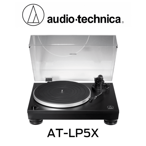 Audio-Technica - Table tournante à entraînement direct entièrement manuelle AT-LP5X
