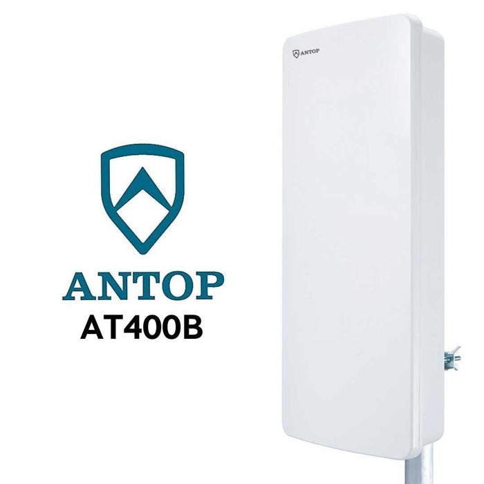 Antop - Antenne HDTV extérieure numérique amplifiée AT400B
