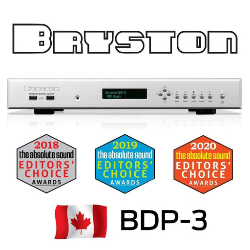 Bryston BDP3 Argent - Lecteur réseau haute résolution
