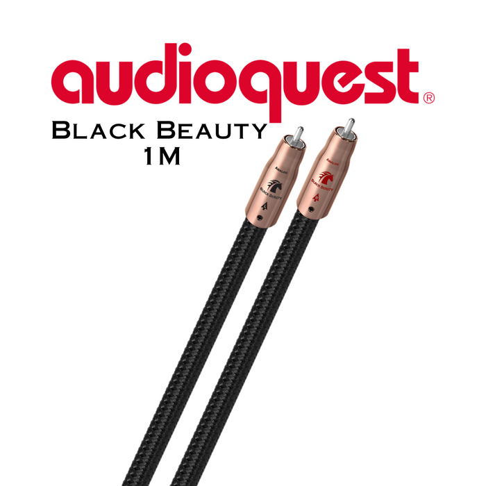 Audioquest Black Beauty - Câbles d'interconnexion RCA-RCA, zéro tech