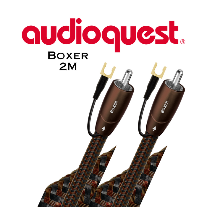 Audioquest Boxer - Câbles pour caisson de basses 1.25% d'argent