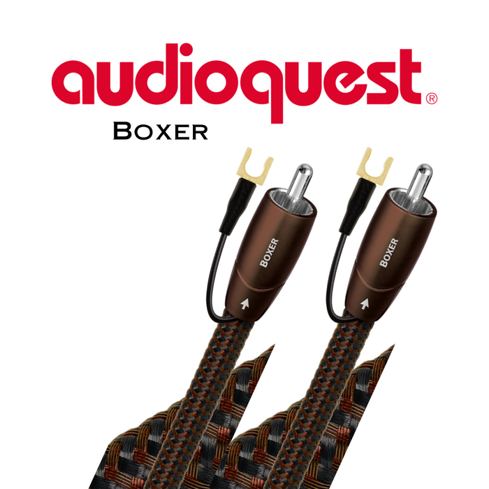 Audioquest Boxer - Câbles pour caisson de basses 1.25% d'argent