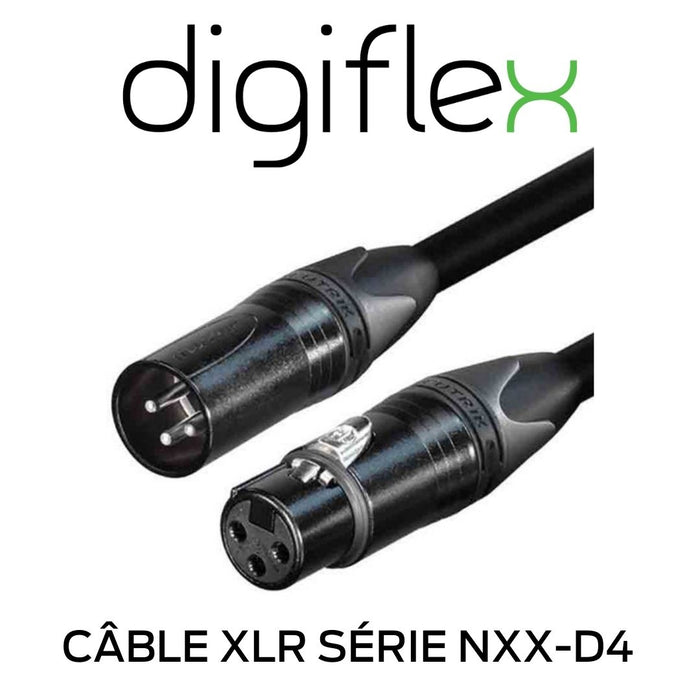 Digiflex - Câble de microphones XLR au conducteur Quad Série Tour NXX-D4