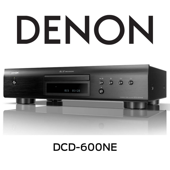 DENON DCD-600NE - Lecteur CD avec DAC PCM5142 Burr Brown 192kHz/32-Bit conçu pour l'amateur de musique en herbe pour profitez d'une lecture audio exceptionnelle