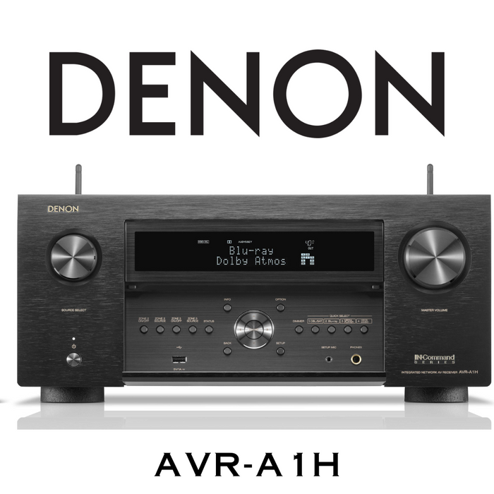 Denon AVR-A1H - Récepteur cinéma maison 150W/15.4c, 8K (précommande)