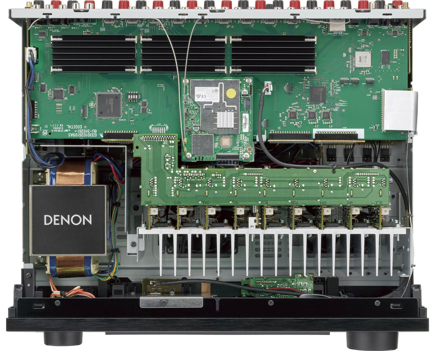 Denon AVR-X4800H - Récepteur cinéma maison 125Watts/Canal HEOS, 9.4 canaux Dolby Atmos