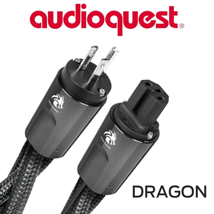 AudioQuest - Câble d'alimentation à courant élevé variable calibre 11AWG 20Amp RMS@125VAC 50/60Hz 72vDBS PSS/PSC Série Dragon