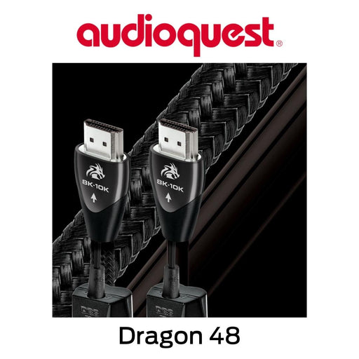 AudioQuest - Câble HDMI 72v DBS avec conducteurs, drain et eARC à 100% argent 8K-10K Dragon 48