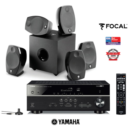 Récepteur Yamaha RXV485 5.1 80W/Canal + Enceintes Focal cinéma maison Sib
