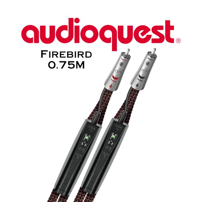 Audioquest Firebird - Câble audio RCA-RCA ◉ 72 V DBS (paire)
