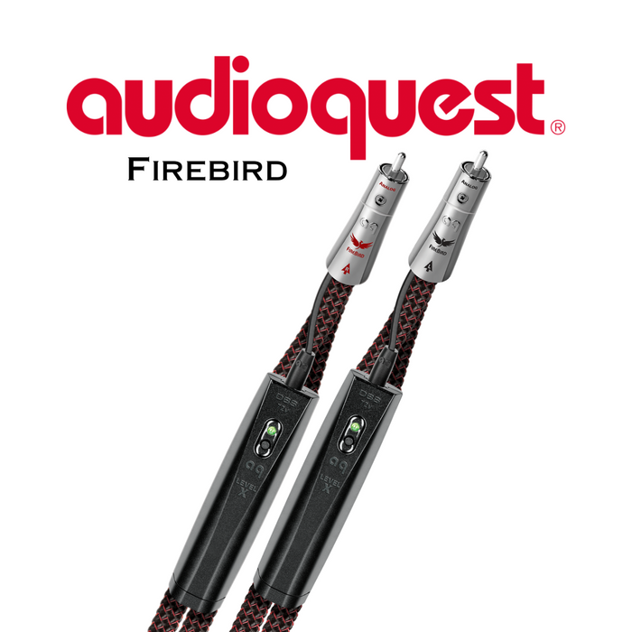 Audioquest Firebird - Câble audio RCA-RCA ◉ 72 V DBS (paire)