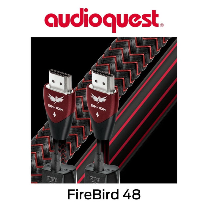 AudioQuest - Câble HDMI 72v DBS avec conducteurs et eARC 100% argent 8K-10K Firebird 48
