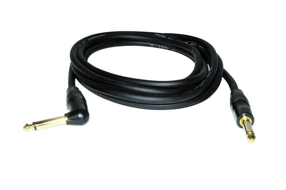 Digiflex – Câble d’instrument avec un connecteur coudé ¼″ à ¼″ (série Performance) – 10 pieds