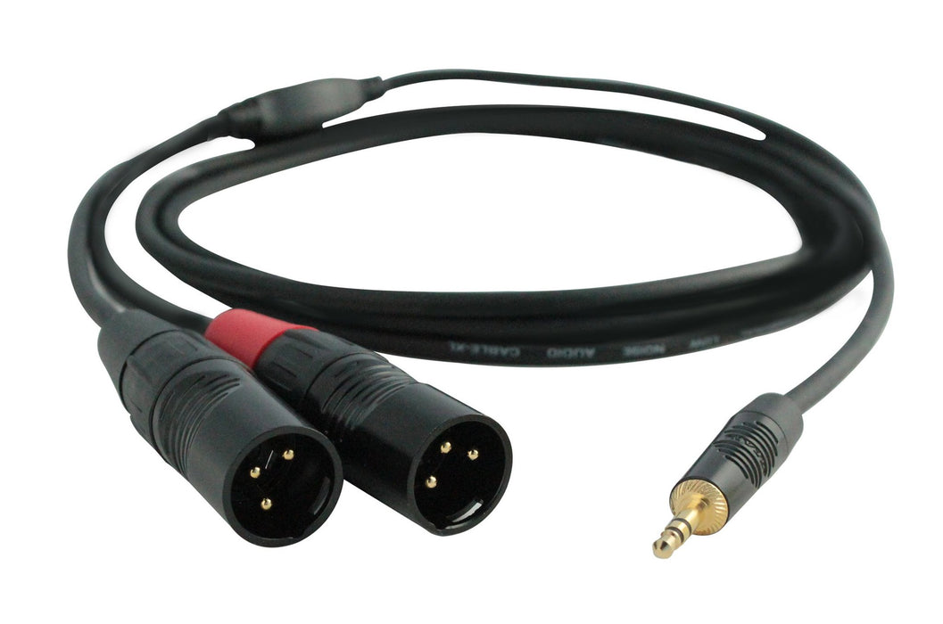 Digiflex – Câble diviseur de ⅛″ TRS à 2x XLR-M (série Performance) - 3 pieds