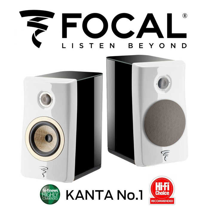 Focal - Enceintes d'étagère Kanta No.1 Noir et Blanc laqué