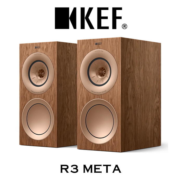 KEF R3 META - Véritable enceintes d'étagère trois voies! (la paire)