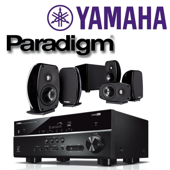 Récepteur Yamaha RXV385 70W/5.1Canaux & Ensemble Paradigm Cinéma CT-100