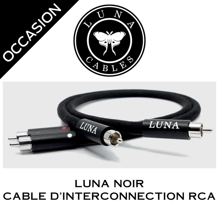 Luna Câbles Noir - Câble d'Interconnexion RCA Super haut de gamme d'occasion
