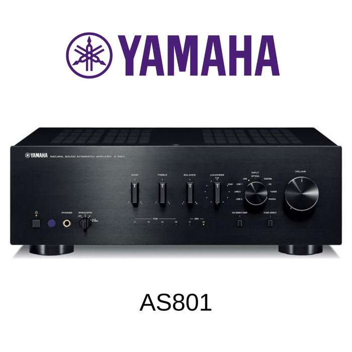 Amplificateur Yamaha AS801 : châssis haute rigidité, 100W/Canal