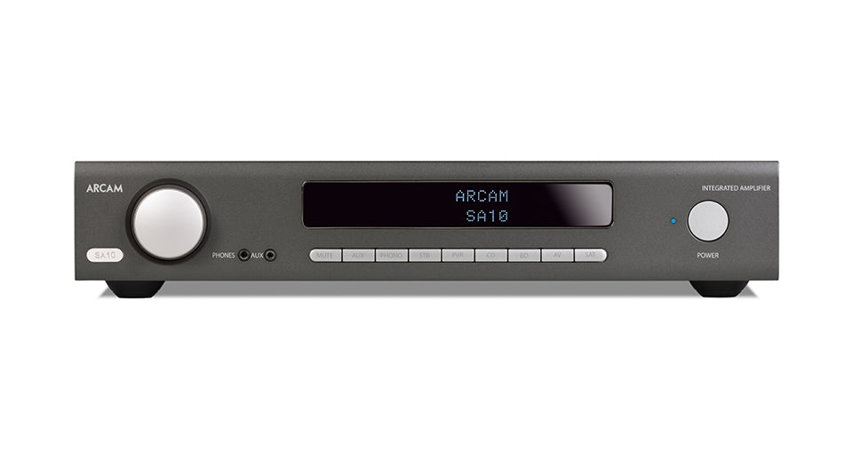 ARCAM SA10 - Amplificateur stéréo 50W/Canal de Classe A/B, DAC Sabre ESS9016K2M 32-bit, entrée phono dédiée MM